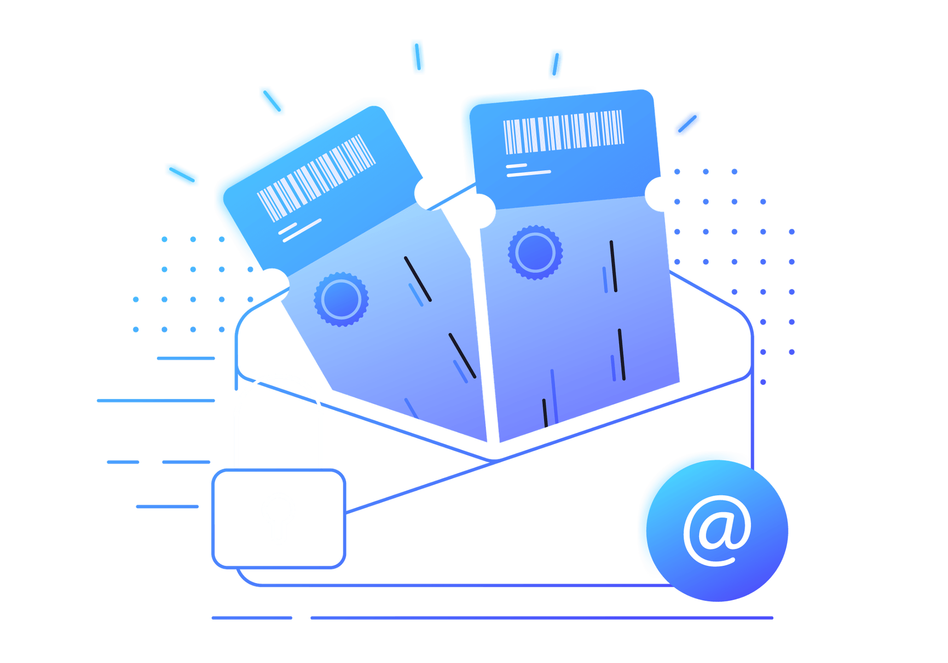 Receive secure e-tickets